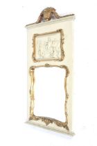 A 19th century wall mirror.