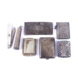 A collection of Victorian and later small silver.