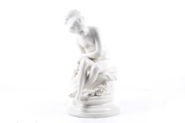 A white glazed Capodimonte figure after the Sevres model by Etienne Maurice Falconet (1716-1791).