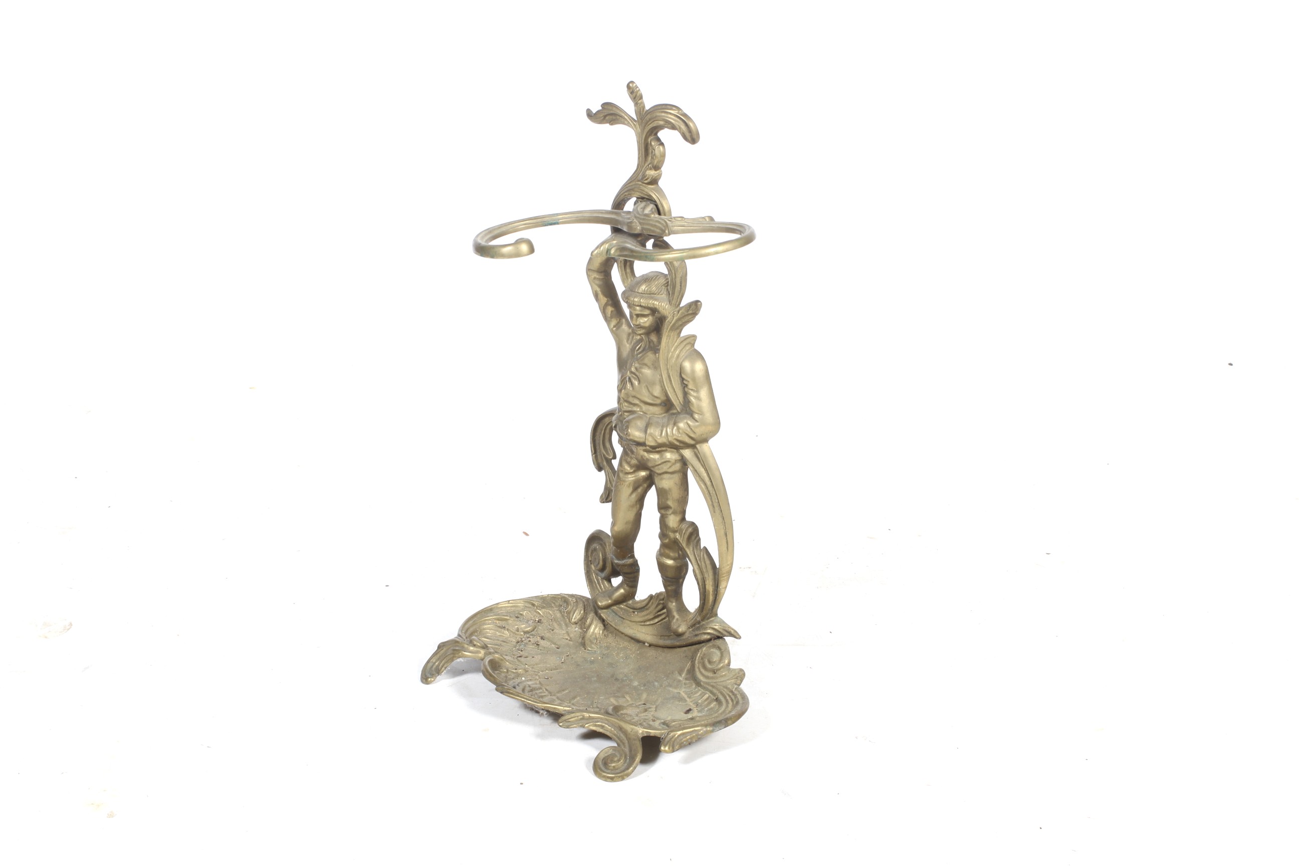 A Victorian style cast brass stick/umbrella stand.