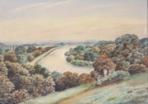 W H Fampton (British, 20th century), watercolour, Richmond Hill.