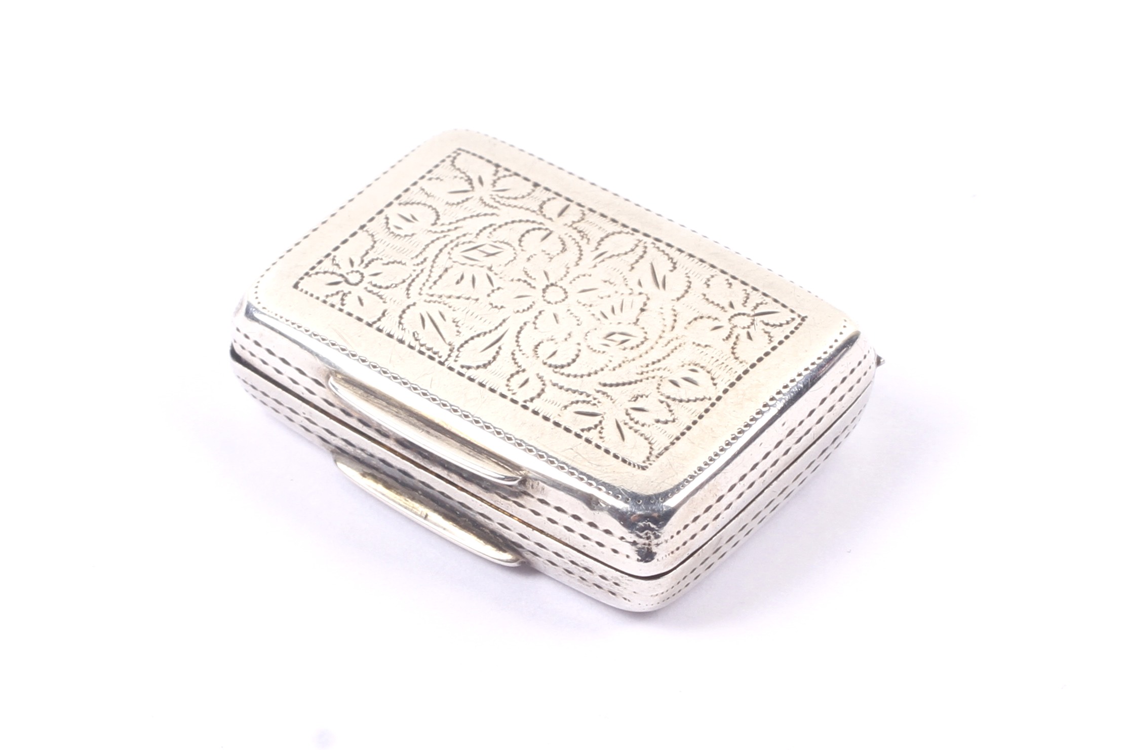 A William IV small silver vinaigrette. - Image 2 of 3