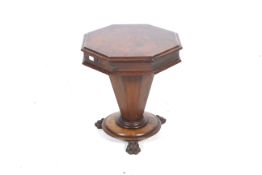 A Victorian rosewood work table.