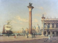 Antoine Bouvard (France 1870-1955/56) oil on canvas of Venice.