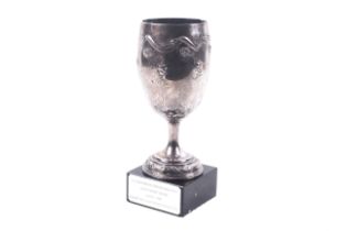 A George III silver cup.