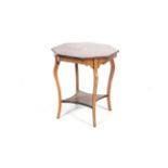 An Edwardian rosewood octagonal occasional table.