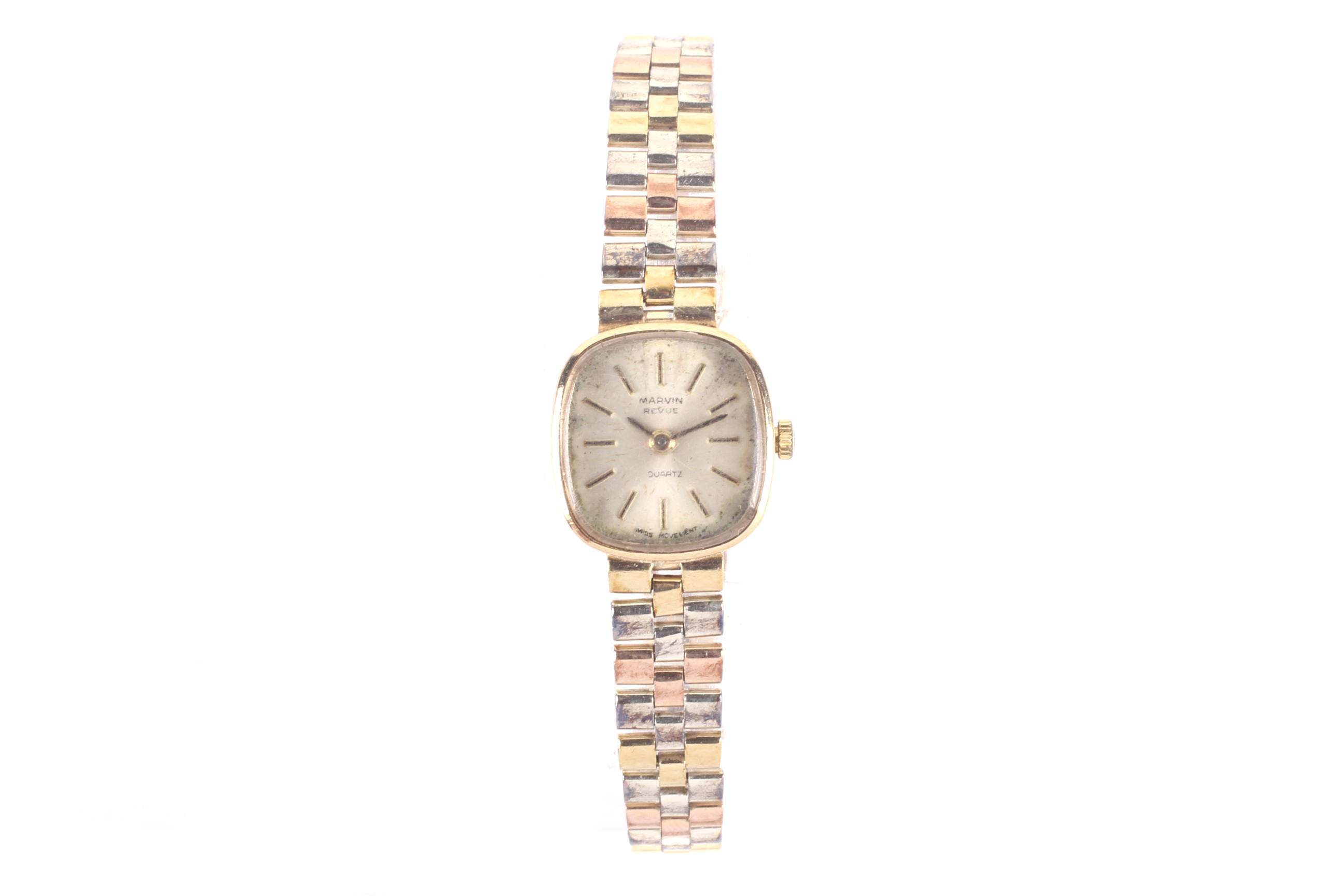 Marvin, Revue, a lady's 9ct gold cased quartz bracelet watch, circa 1983. - Image 2 of 5