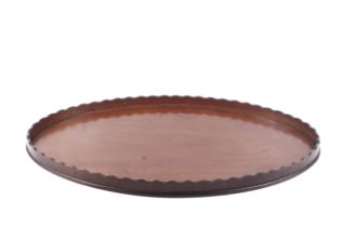 A large Georgian mahogany tray.