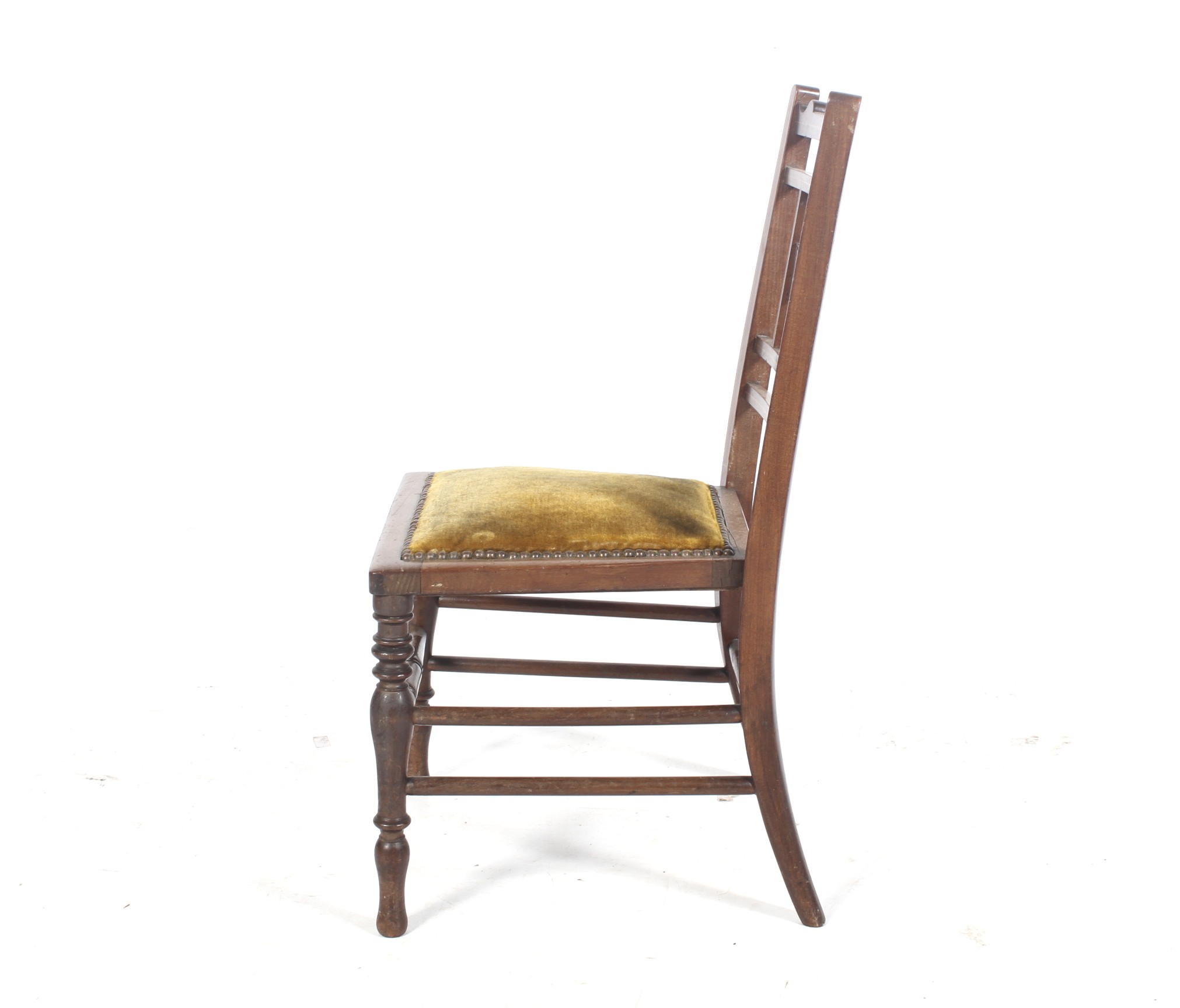 A Sheraton Revival Edwardian mahogany child's chair. - Image 2 of 2