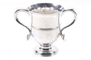 A late George II silver campana-shaped cup.