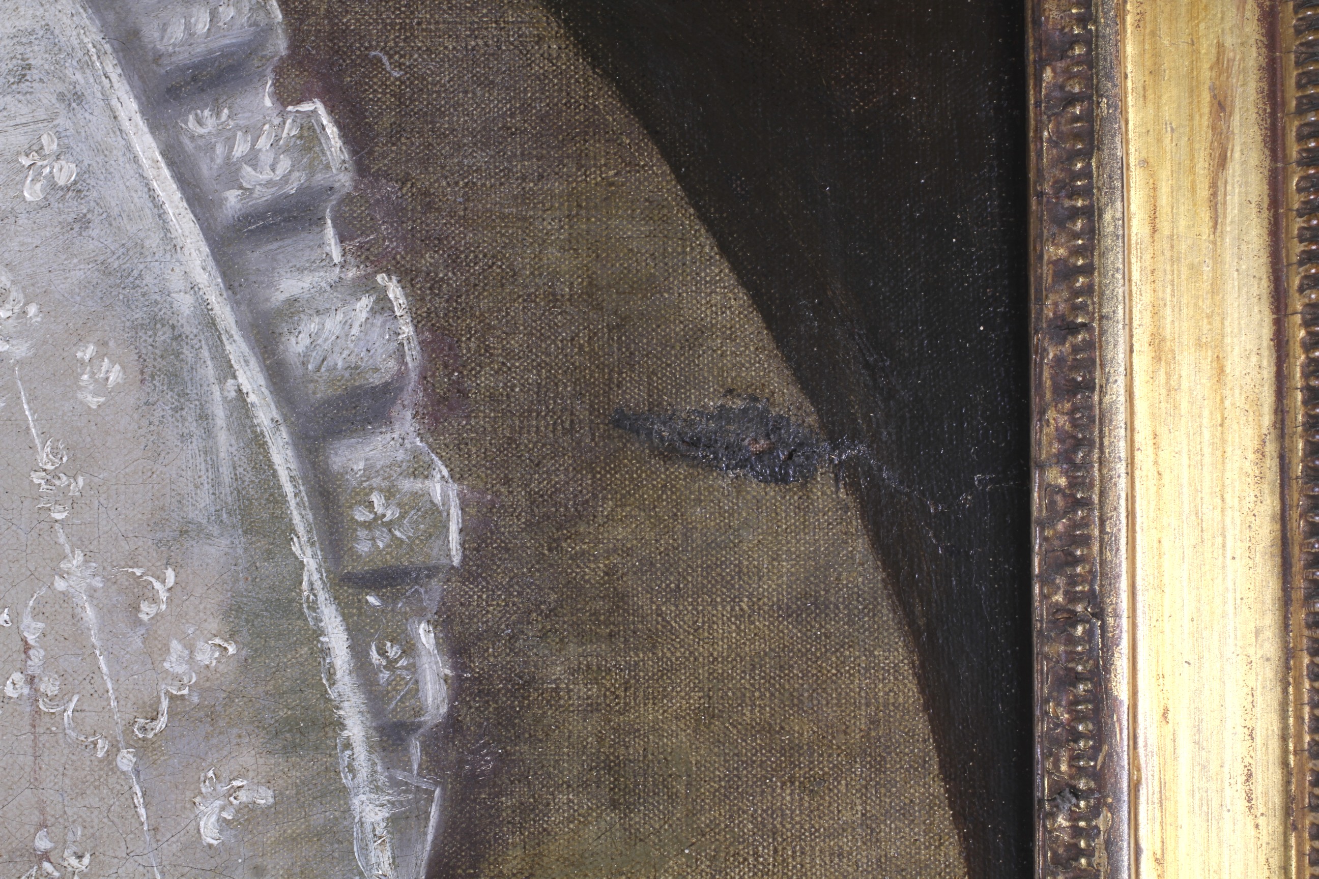 18th century French School, oil on canvas, 'La Mascotte'. - Image 3 of 3