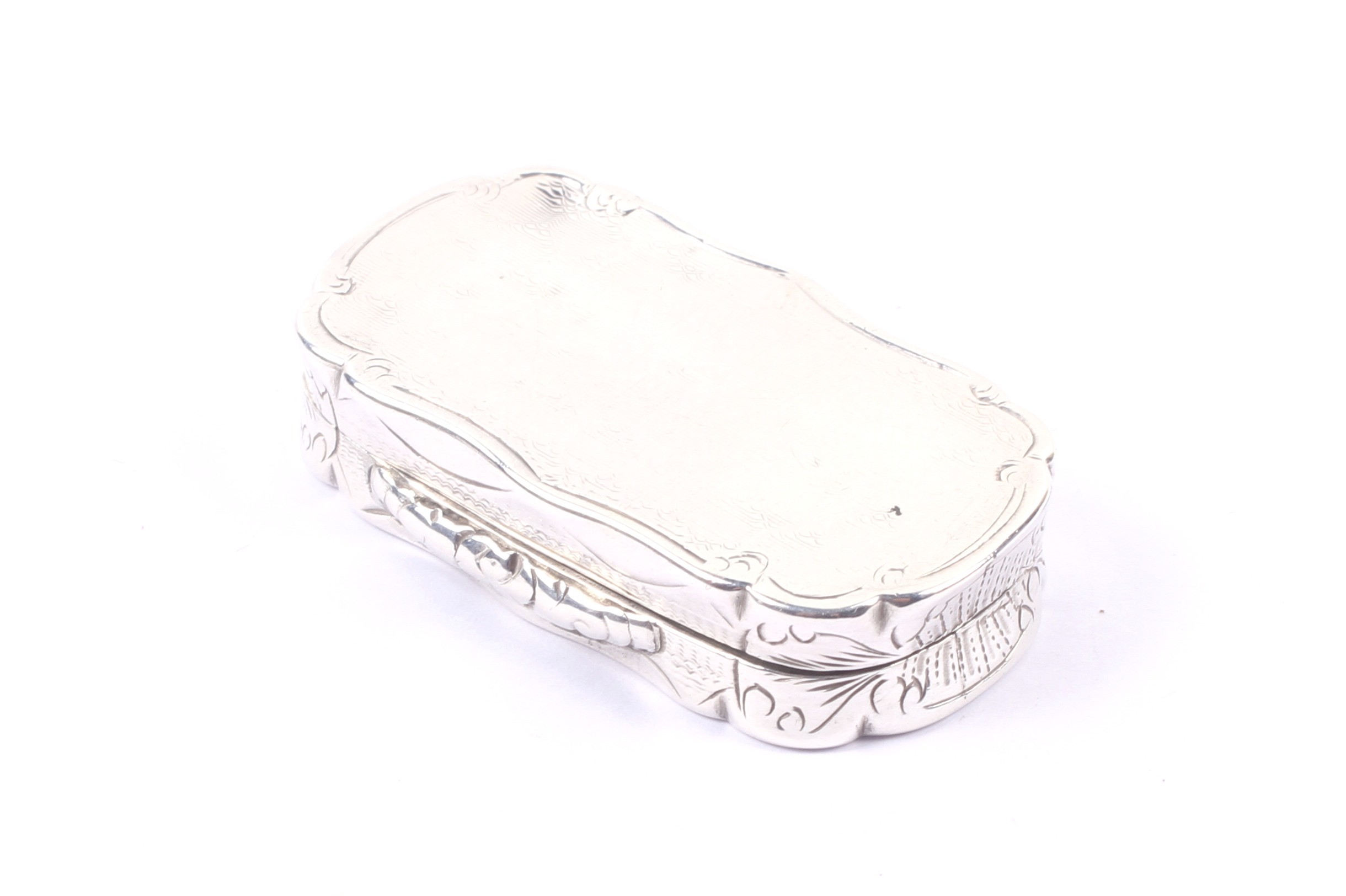 A Victorian silver shaped-oblong vinagrette. - Image 2 of 3