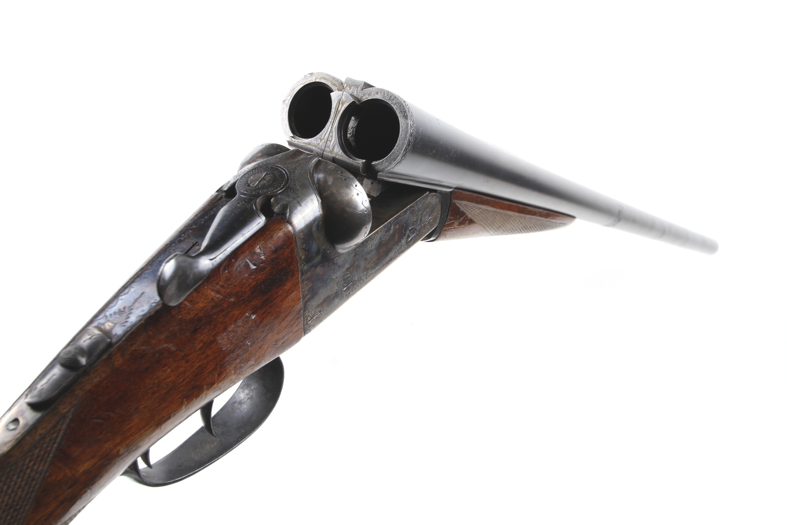 An AYA 12 gauge side by side box lock shotgun. - Image 4 of 4