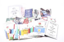 A large Collection of mainly England and Bath rugby programmes.