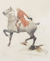 After Cecil Aldin, chromolithograph print, 'The Huntsman',