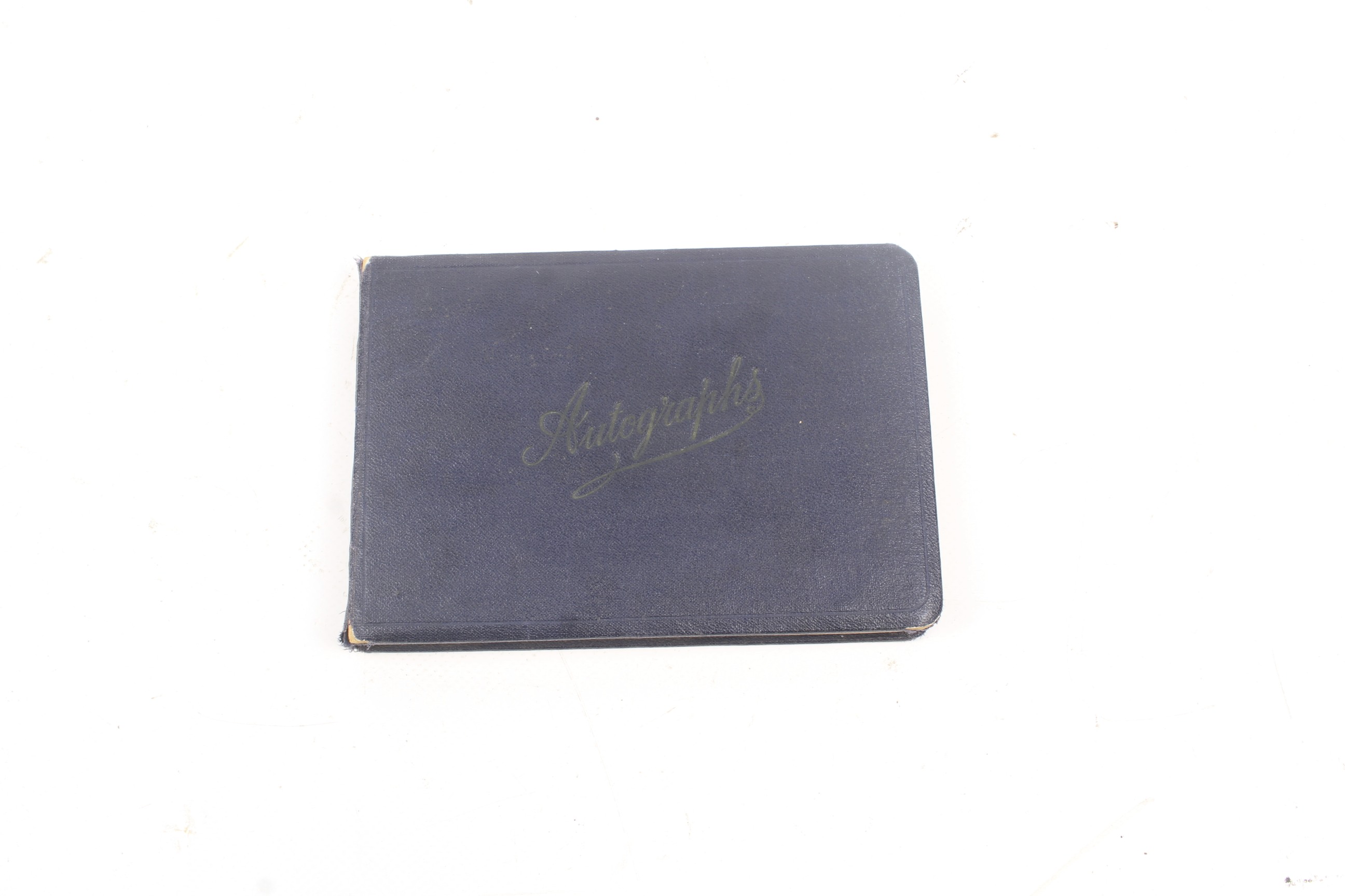 A navy blue bound autograph book containing sporting related autographs form the 1940s/50s. - Image 3 of 3