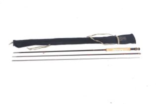 A Hardy 'Graphite De-Luxe' 11', 3-piece fly fishing rod.