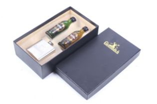 A Glenfiddich presentation box gift set.