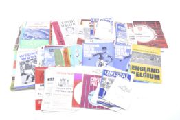 A collection of interesting football programmes.
