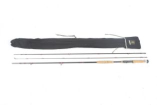 A Daiwa 'Demonstration Rod' 3-piece spinning fishing rod.