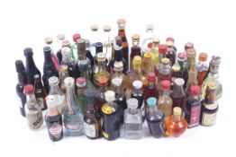 A collection of spirit miniatures. Including brandy and Campari etc, qty 40 approx.