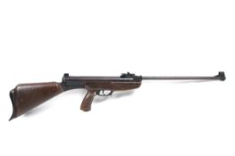 An Elgamo brek barrel air rifle. .22 calibre, complete with wooden and rubber stock.