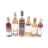 Six bottles of wine. Comprising one bottle of Croix Milhas aged 3 years, 37.5cl, 15.