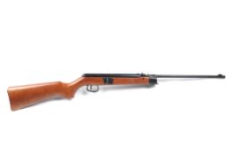 A BSA Merlin underlever air rifle. .22 calibre, cocking lever requires attention.