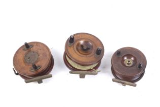 Three Nottingham 'Starback' reels.