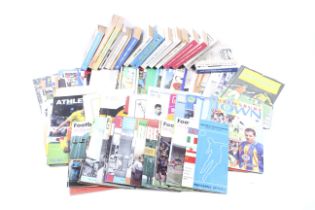 A large collection of Collection of football programmes.