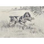 After Henry Wilkinson (1921-2011), etching, cocker spaniel framed and glazed #60/75,