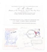 A 1966 World Cup signed First Day Cover. Bearing signatures from the world cup winning England team.