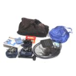 A Coarse fishing tackle bag and contents.