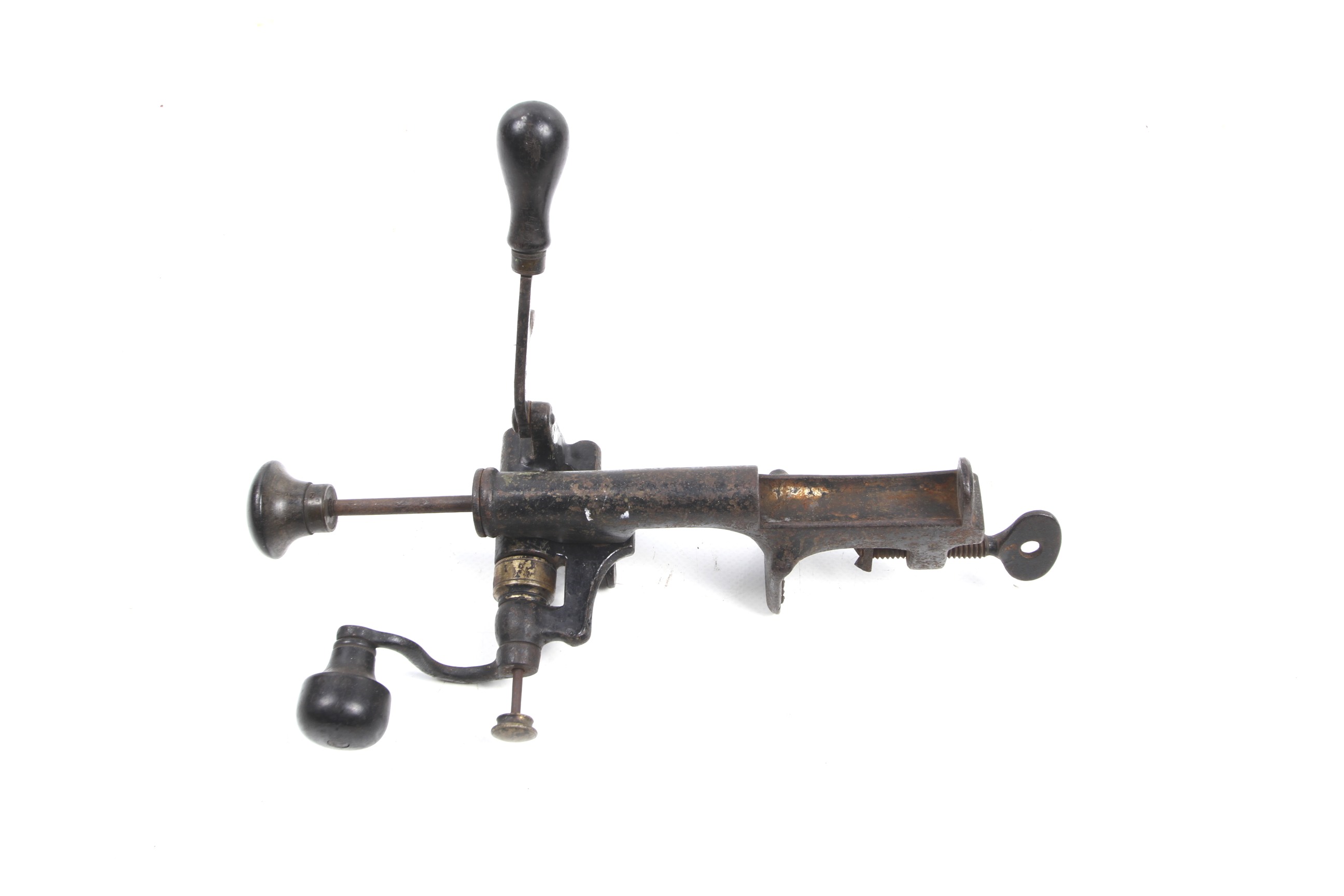 A shotgun reloading tool. Circa 1940, incorporating a loading rod and roll turnover machine. - Bild 2 aus 2