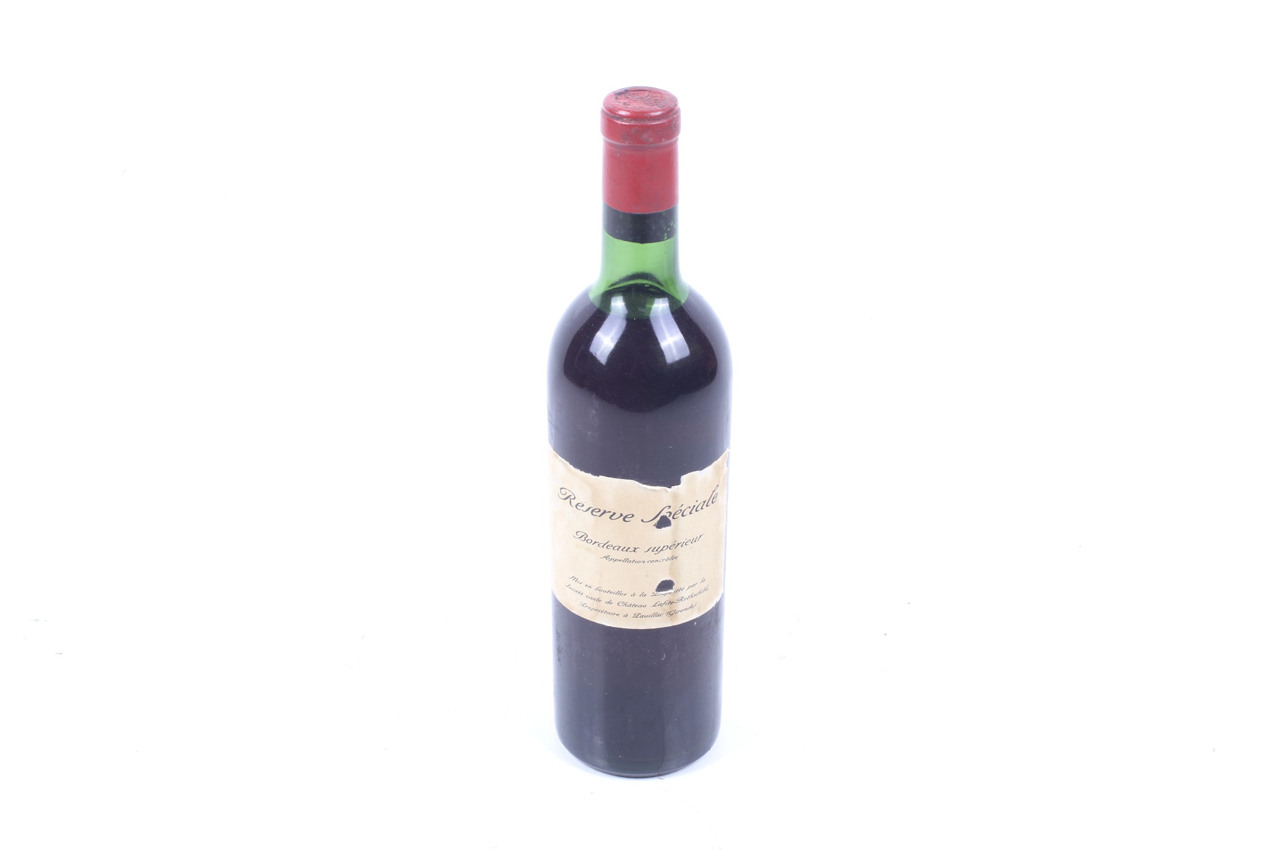 A bottle of Reserve Speciale Bordeaux Superieur.