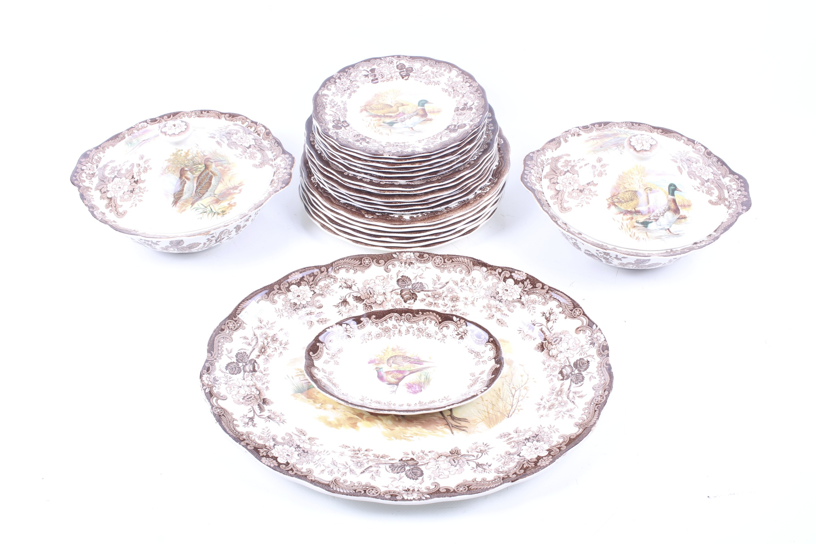 A Royal Worcester Palissey dinner service.