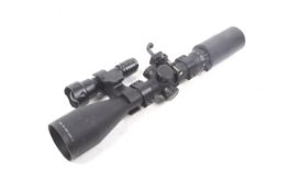 An AGS 4-16x56 swat mil dot scope.