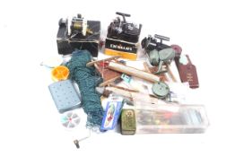 An assortment of fishing tackle.