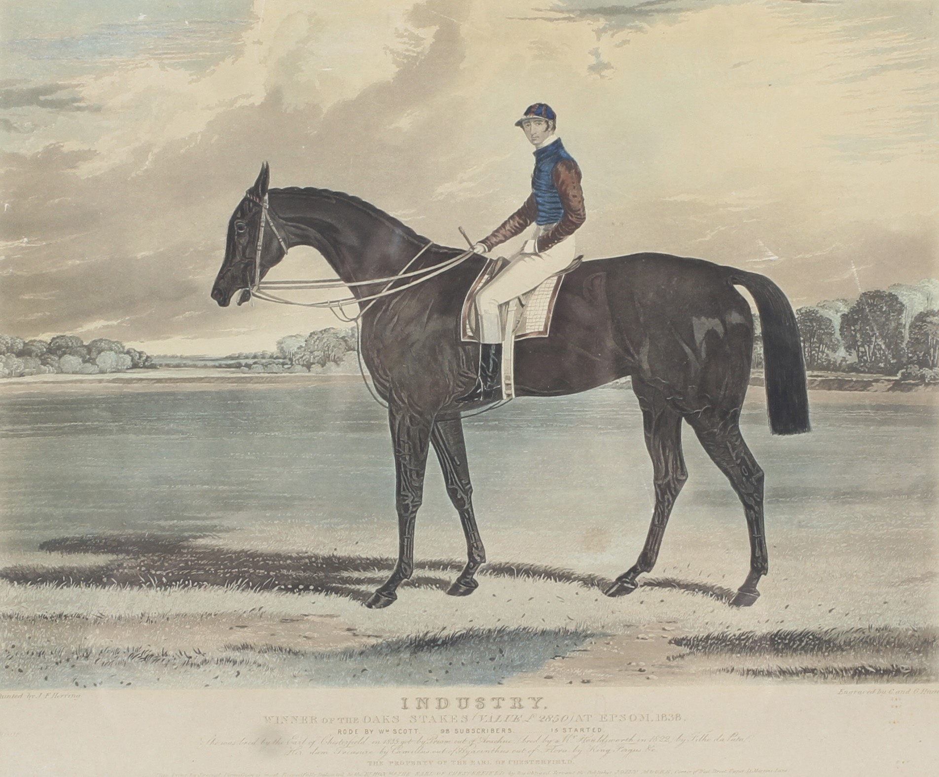 Horse Racing : C & G Hunt after JF Herring circa 1838,,