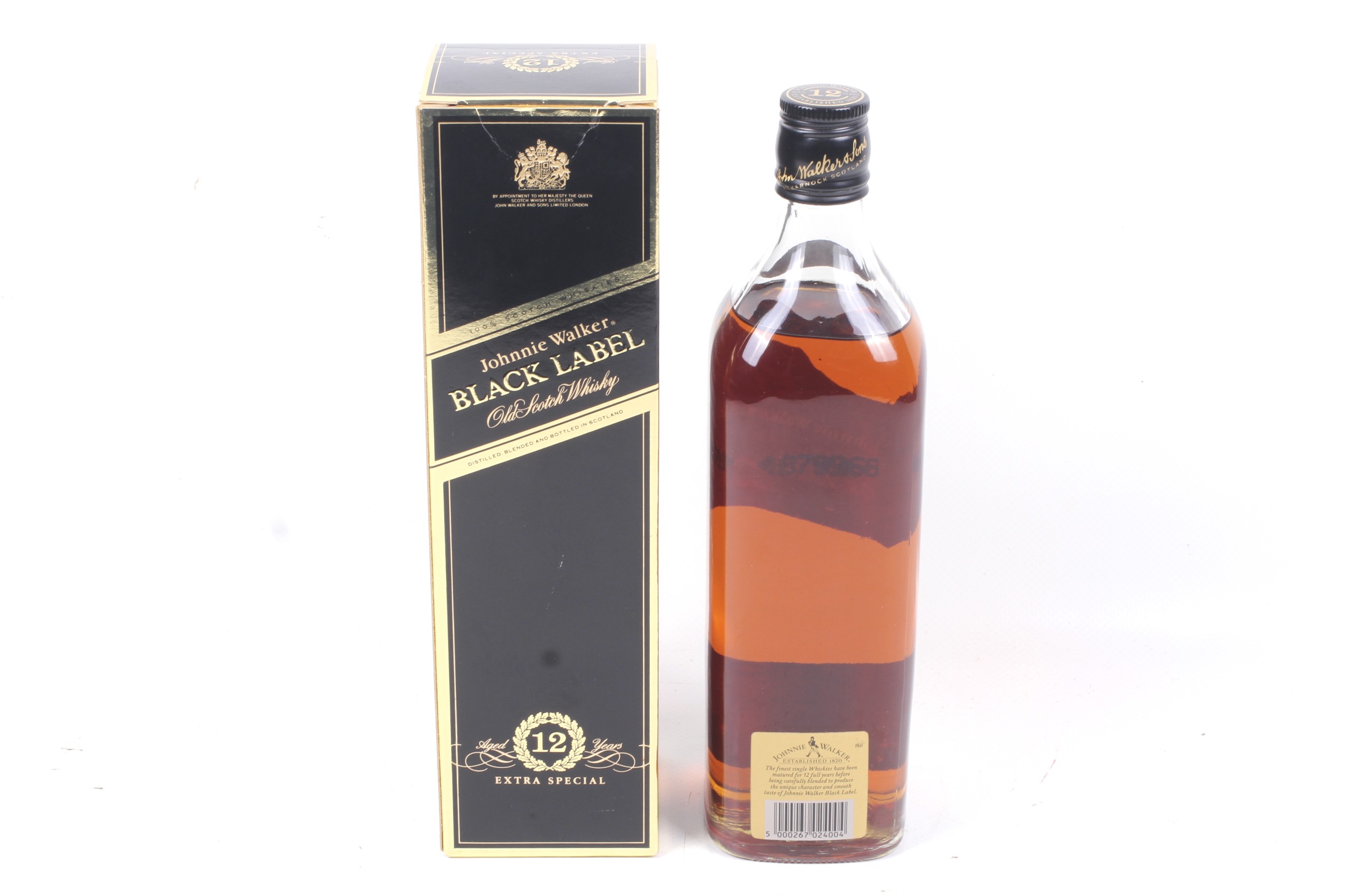 A bottle of Johnnie Walker black label 12 years old special reserve. 75cl, 40% vol, boxed. - Image 2 of 2