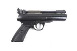 A Webley tempest air pistol. .22 calibre, in very clean condition, no visible serial number.