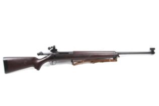 A Sportco 7.62 calibre bolt action rifle. S/N DE2972, fitted with Parker Hale sights.