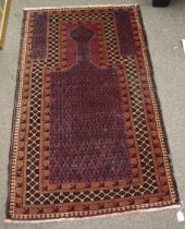 Persian style wool prayer rug.