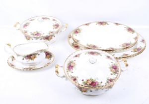 A collection of assorted Royal Albert Old Country Roses china tableware.