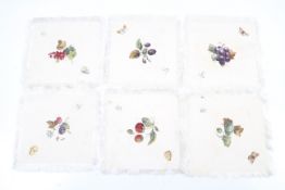 A set of six vintage napkins.