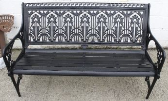 A brand new cast aluminium 5ft Coalbrookdale Waterplant bench.