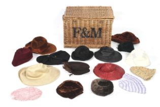 A collection of vintage hats.