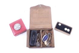 A small collection of early 20th century and later jewellery and other items.
