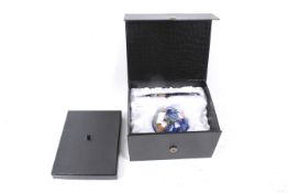 A Gemstone Pen and Globe paperweight boxed set by Clere Concepts. L18cm x D15cm x H10.