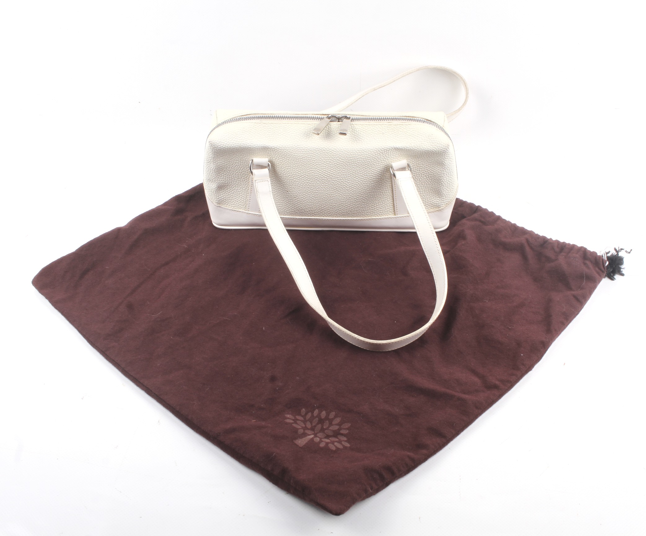 A Mulberry white leather handbag. - Image 3 of 3